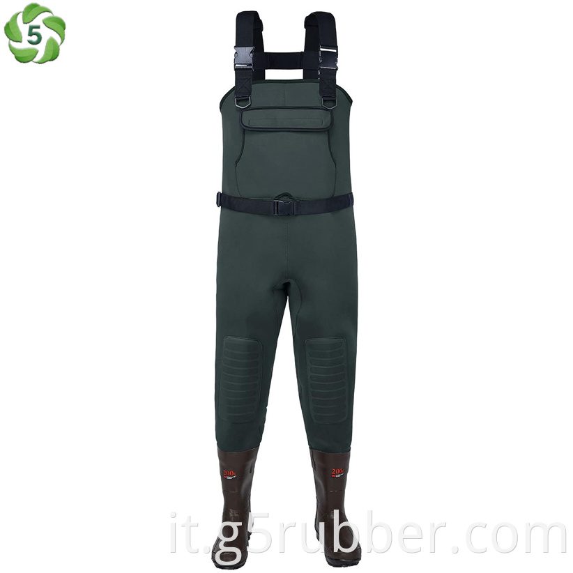 Neoprene Fishing Chest Waders 200g Boots